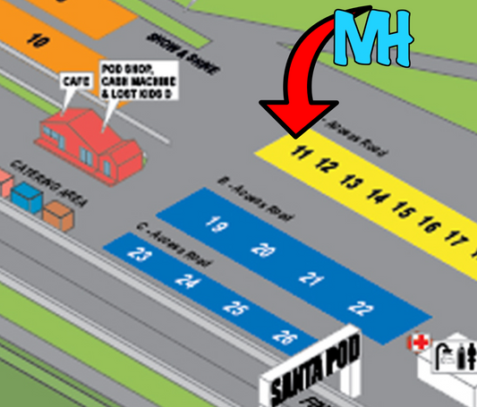THE FORD SHOW @ SANTA POD 2025 MAP! 👍