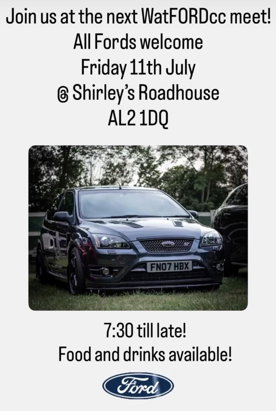 WATFORD CAR MEET 2NITE!! 👍 11/7/25