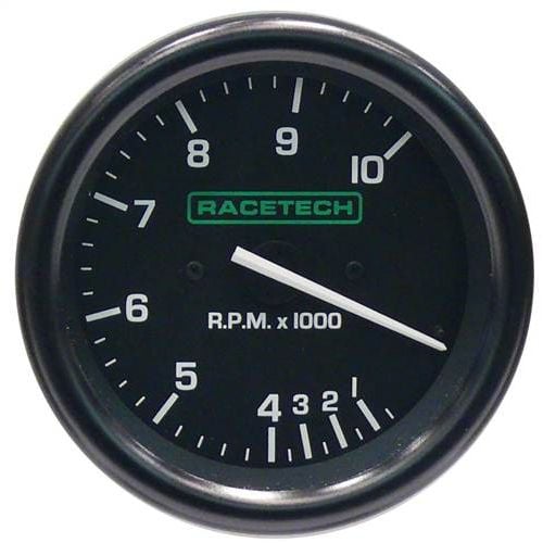 RACETECH REV COUNTER (TACHOMETER) 0-10000 RPM
