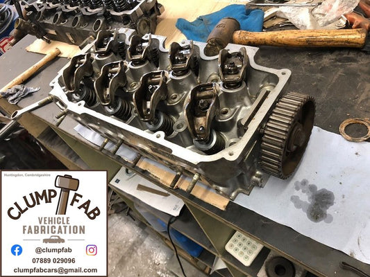 DAD's CYLINDER HEAD IS FINISHED!! 😃 **CLUMPFAB**