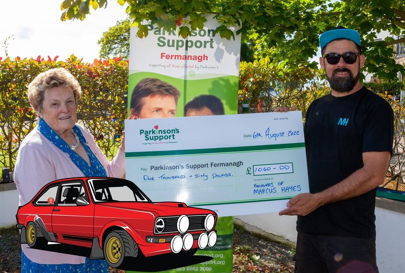 £1060 FOR PARKINSONS SUPPORT FERMANAGH! 😃