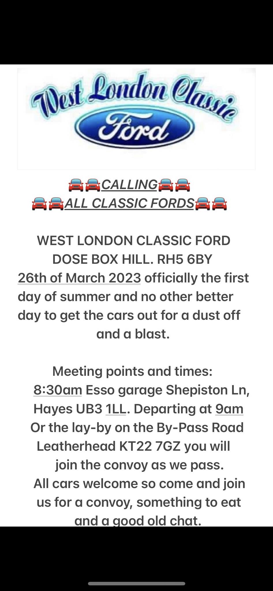 BOX HILL MEET 2MORROW MORNING!!!! 😃