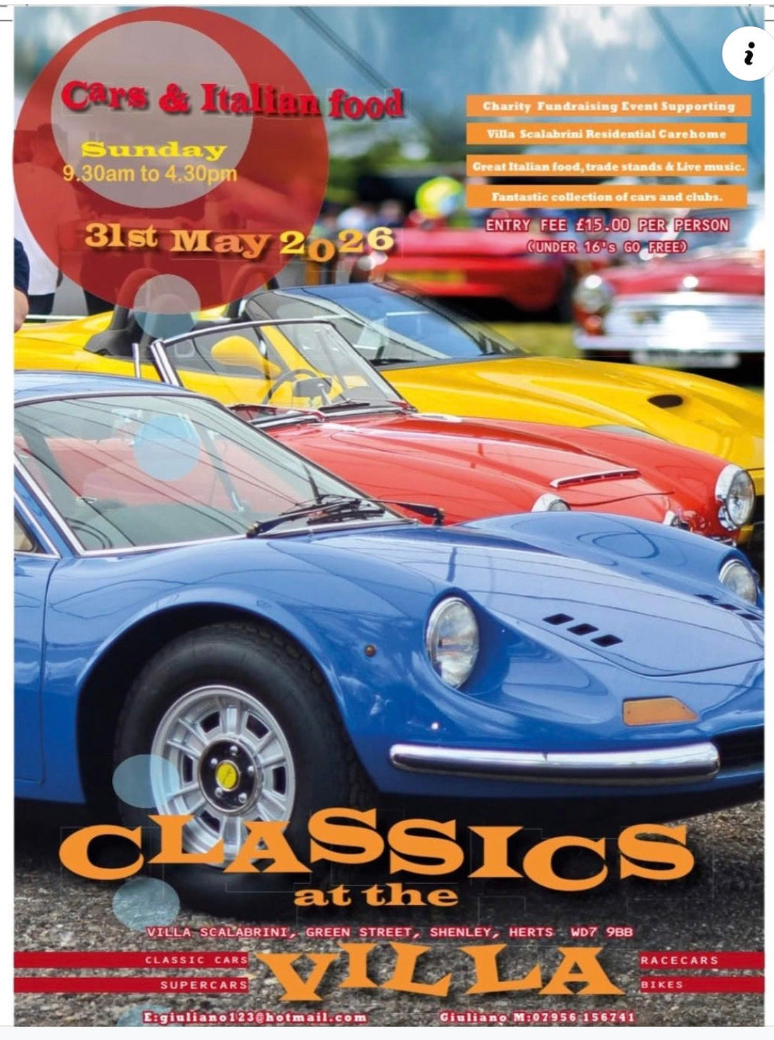 Classics at the Villa 2026 2morrow!! 👍
