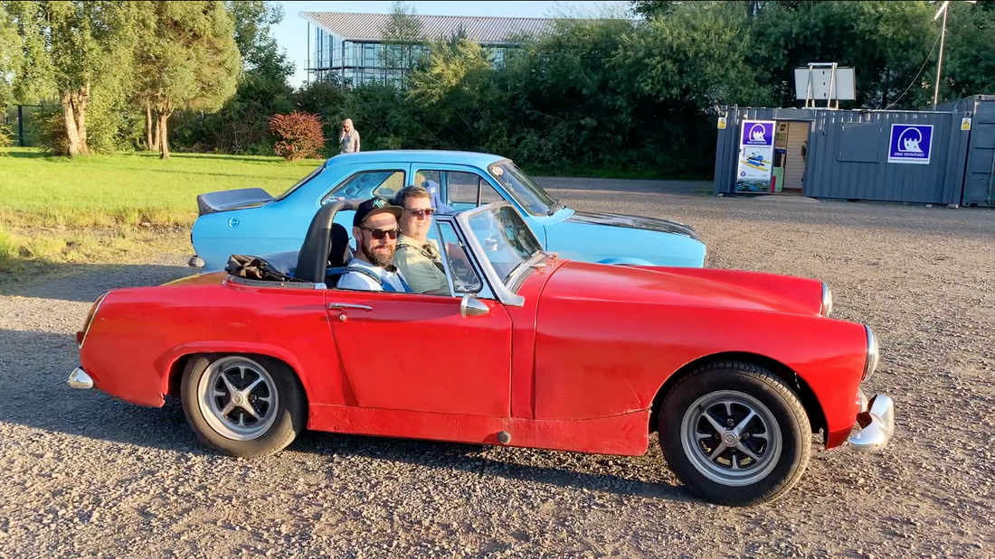 MY FIRST DRIVE IN AN MG MIDGET! 👍
