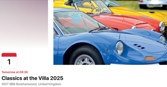 CLASSICS AT THE VILLA 2025 TOMORROW!!! 👍