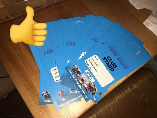 CLUB STAND PASSES! 👍 THE FORD SHOW @SANTA POD!