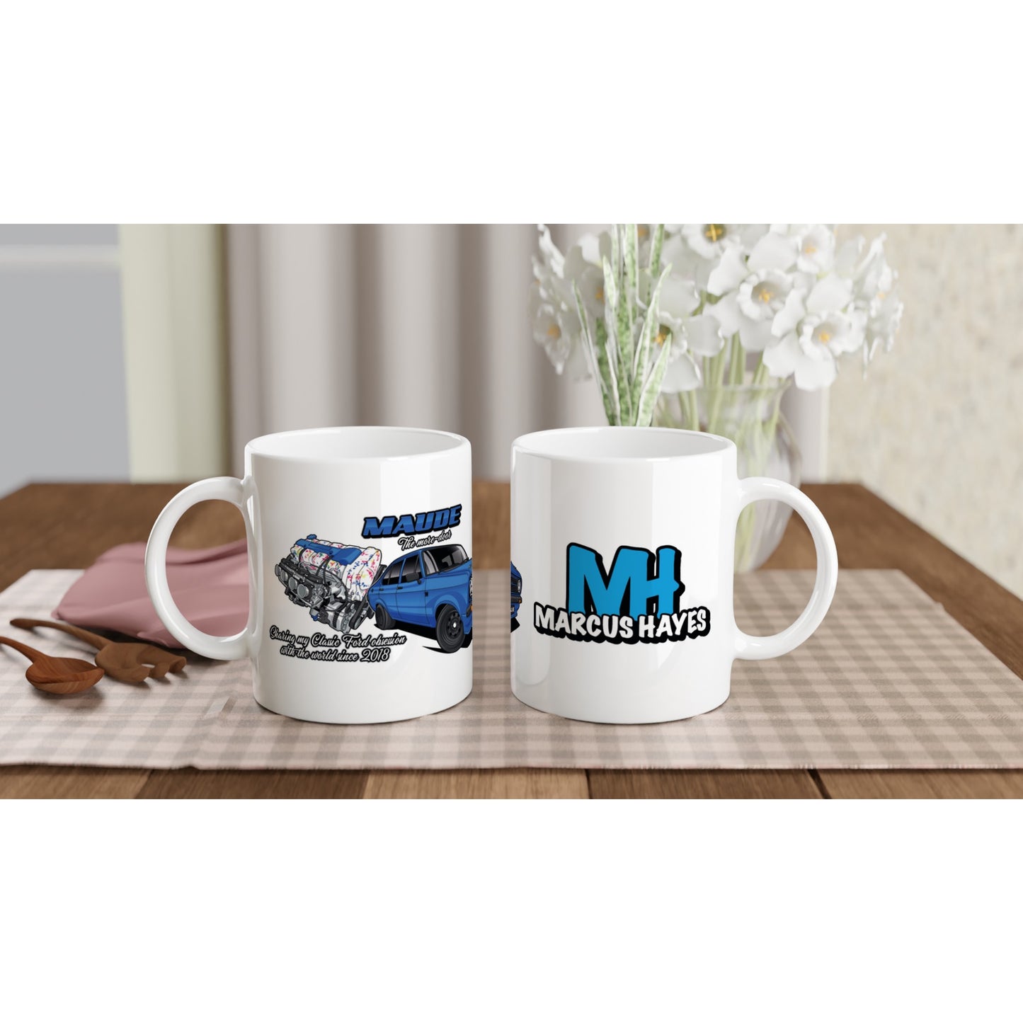 'MAUDE' THE ST170 MORE-DOOR MK2 ESCORT MUG (Gloss Finish/White mug)