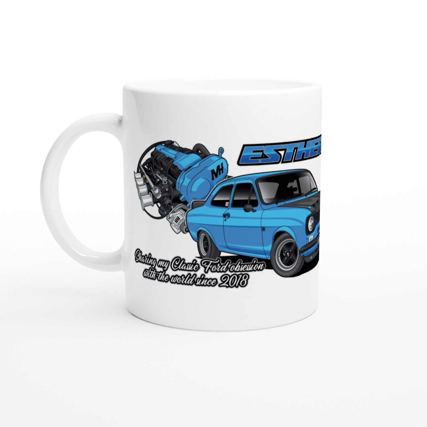 'ESTHER' The ST170 MK1 ESCORT MUG (Gloss Finish/White mug)