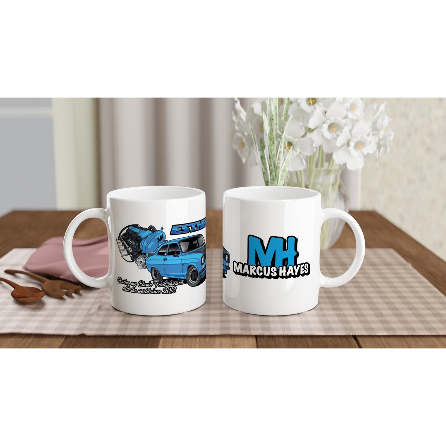 'ESTHER' The ST170 MK1 ESCORT MUG (Gloss Finish/White mug)