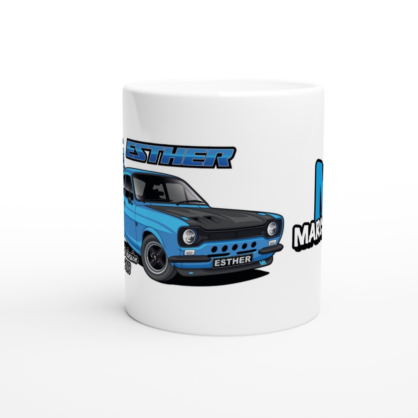 'ESTHER' The ST170 MK1 ESCORT MUG (Gloss Finish/White mug)