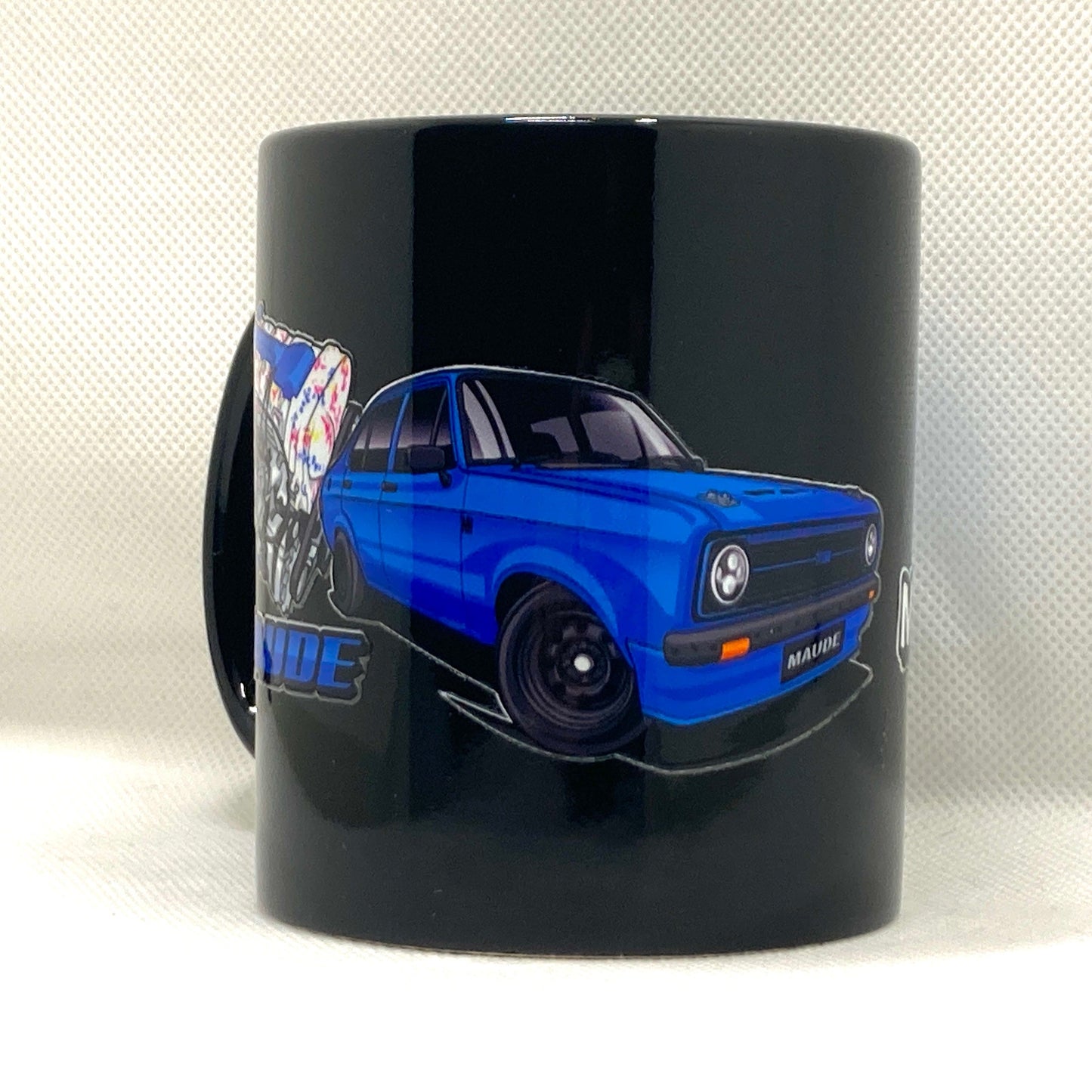 'MAUDE' THE MORE-DOOR MK2 ESCORT MUG (Gloss Finish/Black mug)