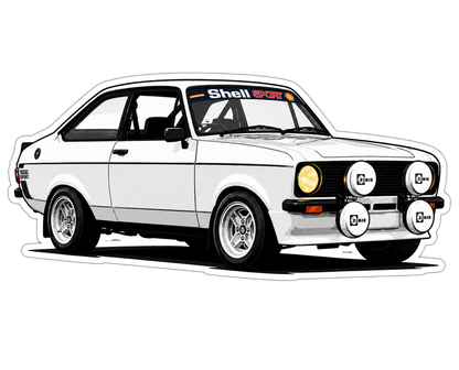 June Calendar Car Vinyl Sticker – Eoghan’s 1979 Mk2 Escort 1600 Sport
