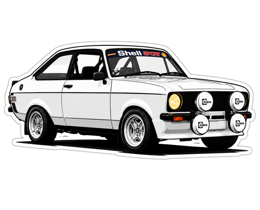 June Calendar Car Vinyl Magnet – Eoghan’s 1979 Mk2 Escort 1600 Sport