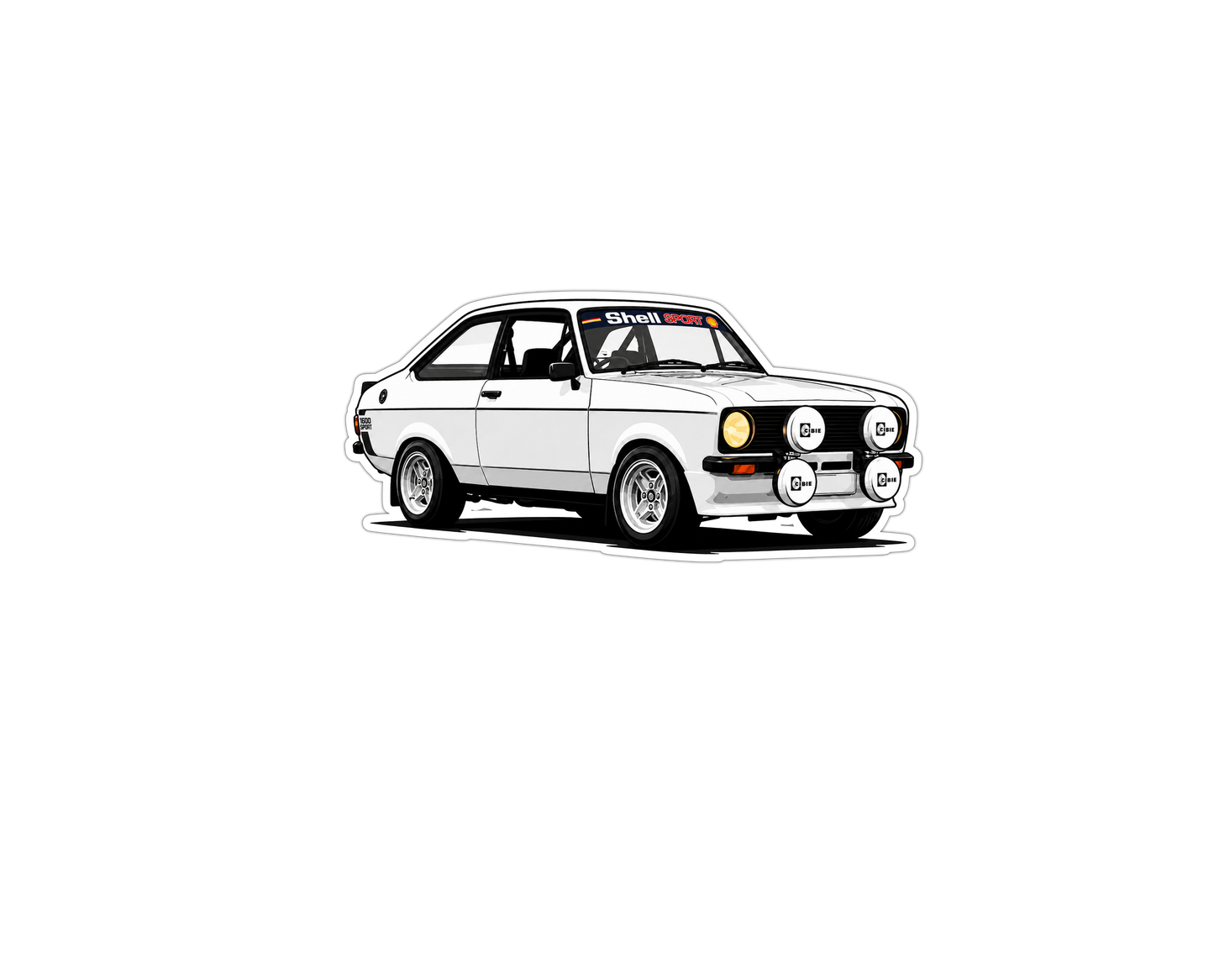 June Calendar Car Vinyl Sticker – Eoghan’s 1979 Mk2 Escort 1600 Sport