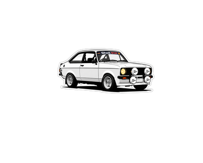June Calendar Car Vinyl Sticker – Eoghan’s 1979 Mk2 Escort 1600 Sport
