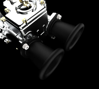 DCOE Carburettor Velocity Stack set - ram pipe design