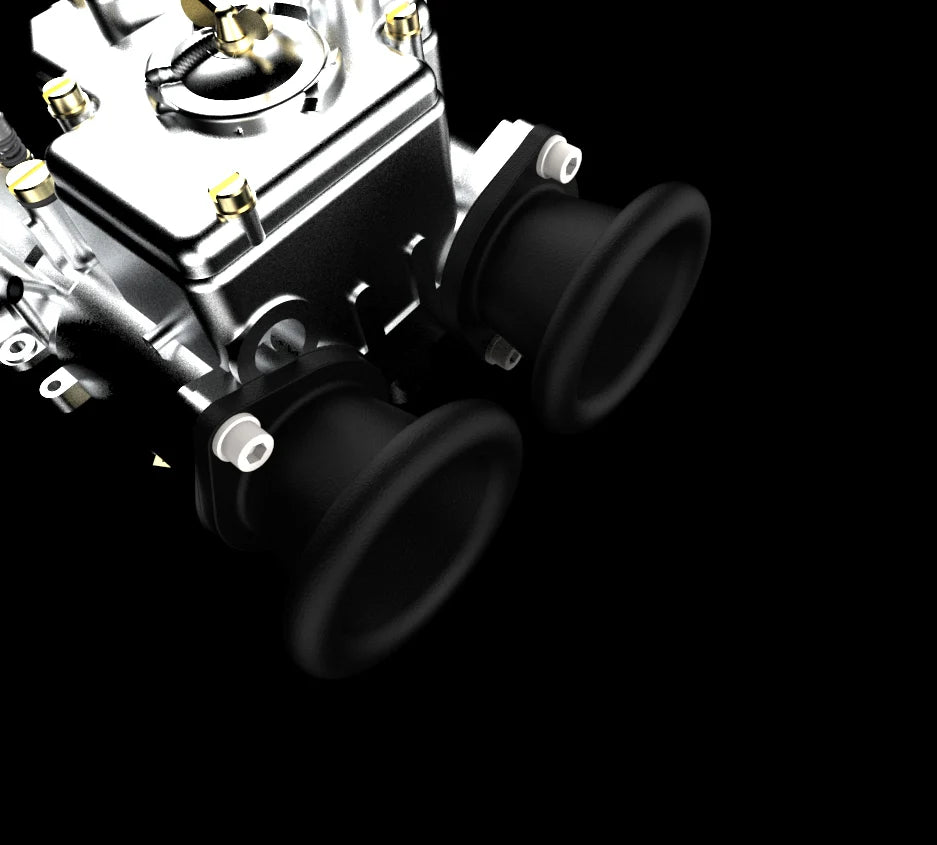 DCOE Carburettor Velocity Stack set - ram pipe design