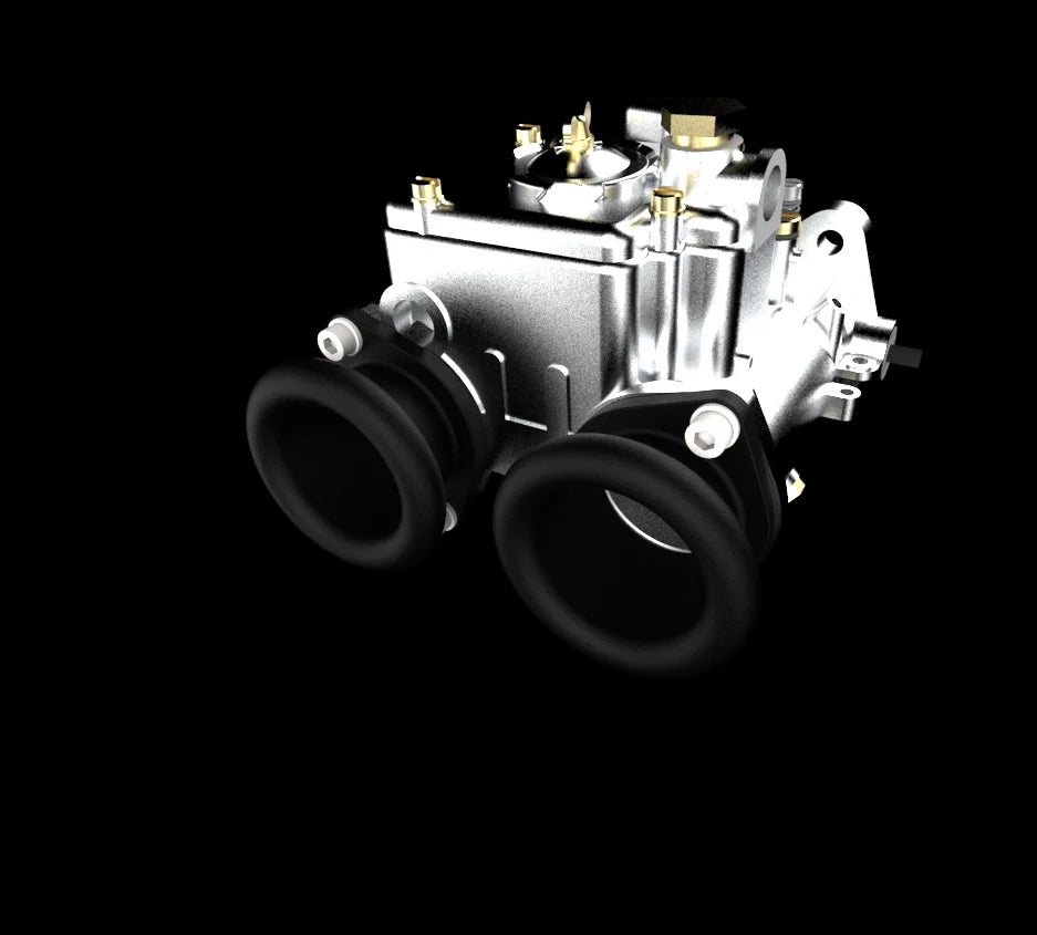 DCOE Carburettor Velocity Stack set - ram pipe design