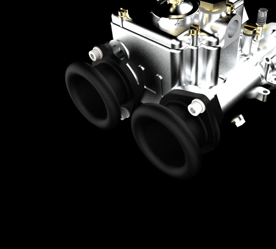 DCOE Carburettor Velocity Stack set - ram pipe design