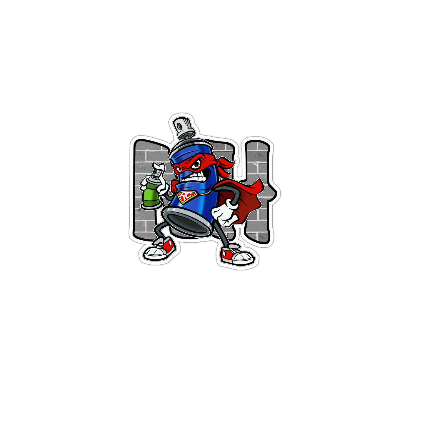 Rattle-Can Hero sticker