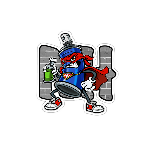 Rattle-Can Hero sticker