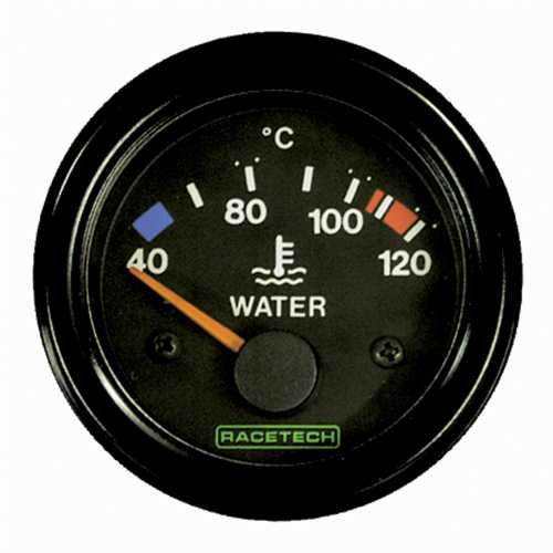 RACETECH ELECTRICAL WATER TEMPERATURE GAUGE 120C