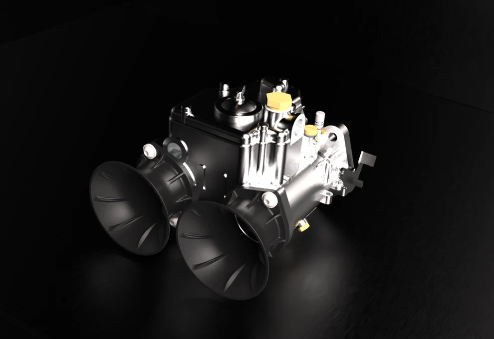 DCOE Carburetor Velocity Stacks - ABS Printed, 50mm Length, Set of 4