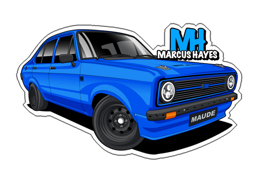 *BRAND NEW* 'MAUDE' The more-door MK2 ESCORT Magnet