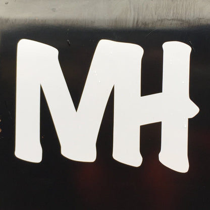 'MH' VINYL DECAL *WHITE*