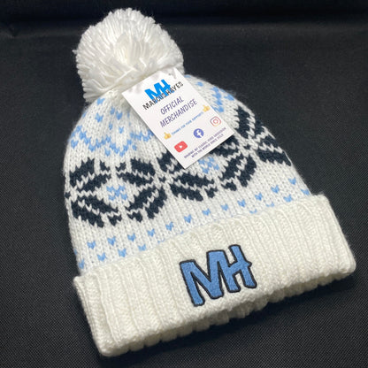 'MH' BOBBLE BEANIE HAT