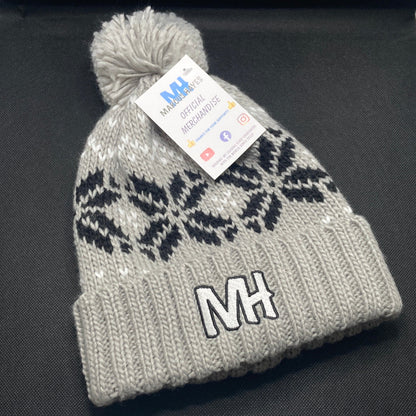 'MH' BOBBLE BEANIE HAT