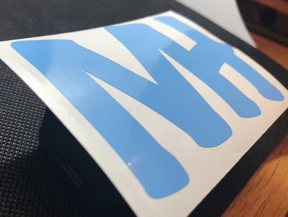 MH VINYL DECAL *LIGHT BLUE*