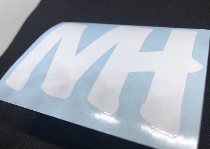 'MH' VINYL DECAL *WHITE*