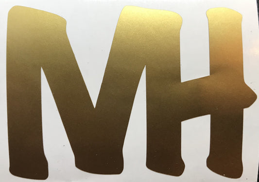 MH VINYL DECAL *GOLD*