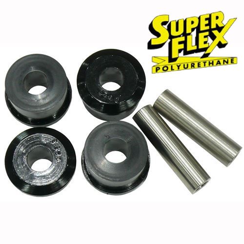 SUPERFLEX POLYBUSHES (PAIR): FRONT LEAF SPRING FORD ESCORT MK2