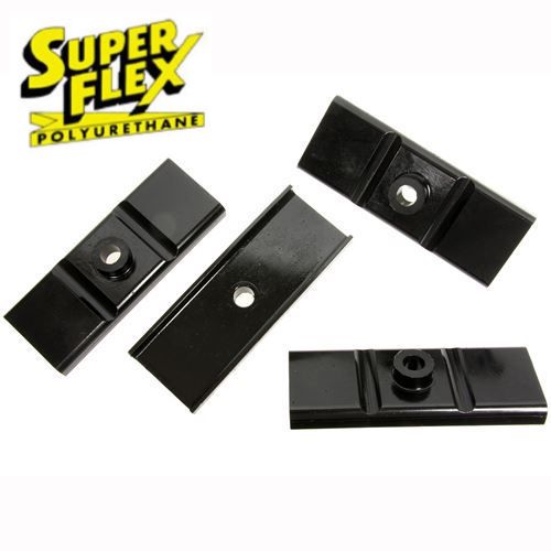 SUPERFLEX POLYBUSHES: REAR LEAF SPRING SADDLE INSULATOR PAD FORD ESCORT MK1, CAPRI, CORTINA MK1/MK2 + CONSUL, ZEPHYR & ZODIAC MK1/2/3