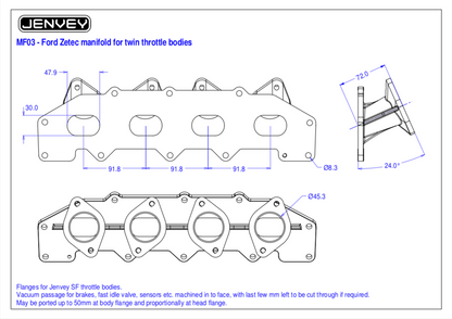 JENVEY INLET MANIFOLD FORD ZETEC E